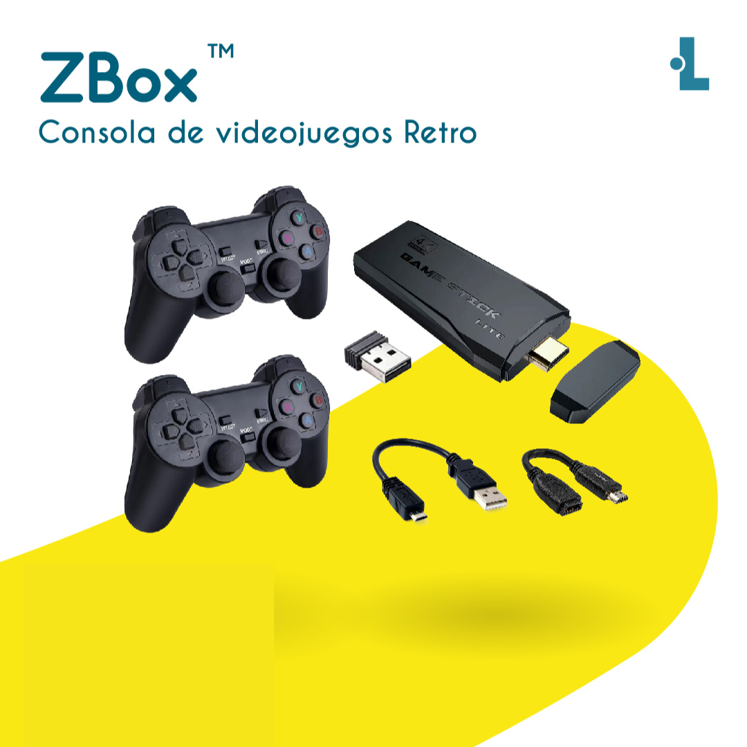 Consola retro y controles como inspiración de regalo tecnológico